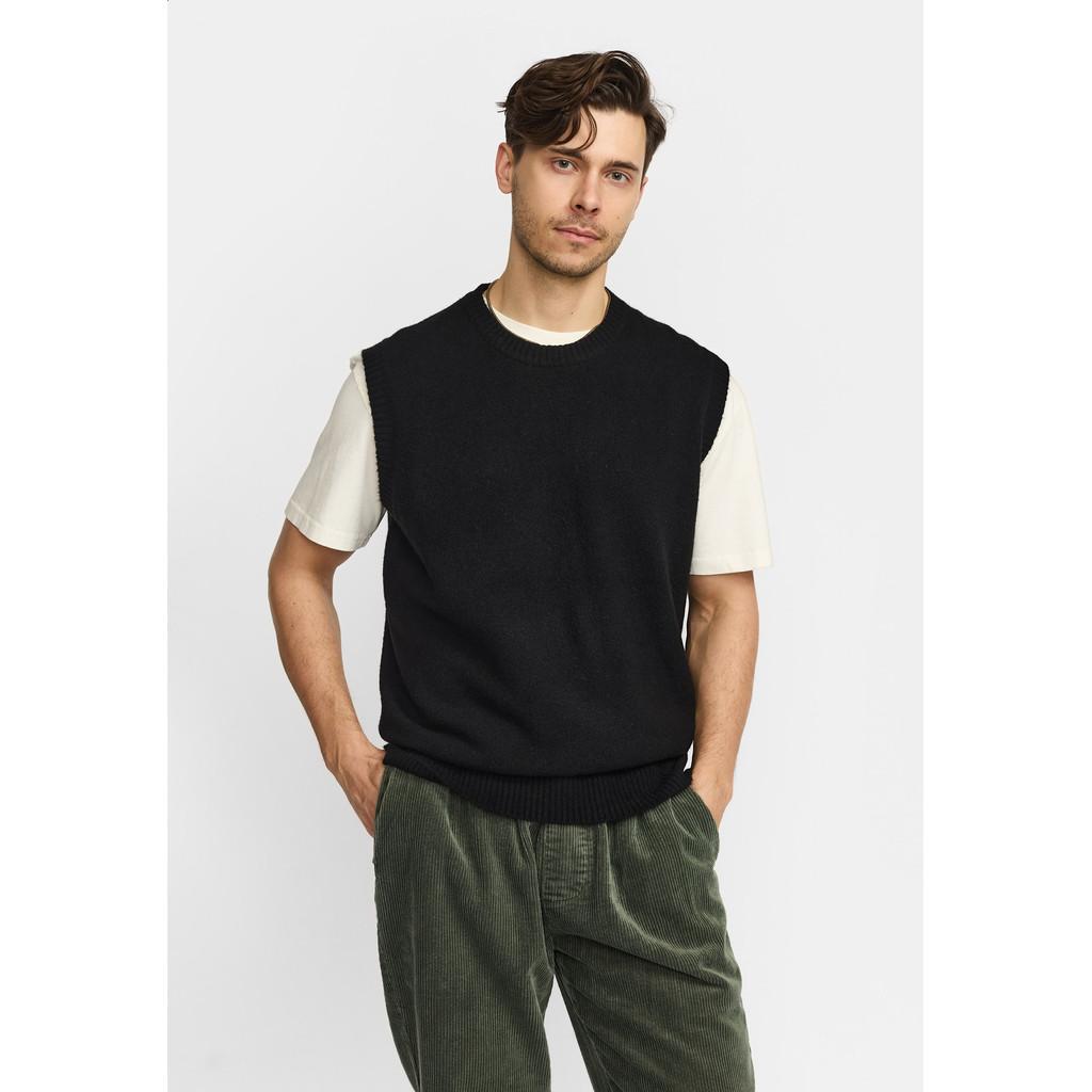 Revolution Knit Vest Black Strickpullunder Herren schwarz